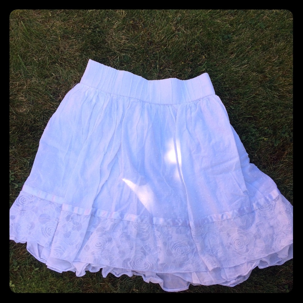 White skirt